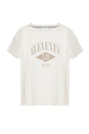T-shirt in cotone bianco crema ELEVENTY KIDS | EY8P11Z3733101BG